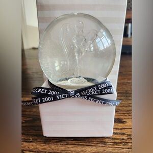 VTG Victoria's Secret 2001 Angel Glitter Snow Globe Music Box Y2K